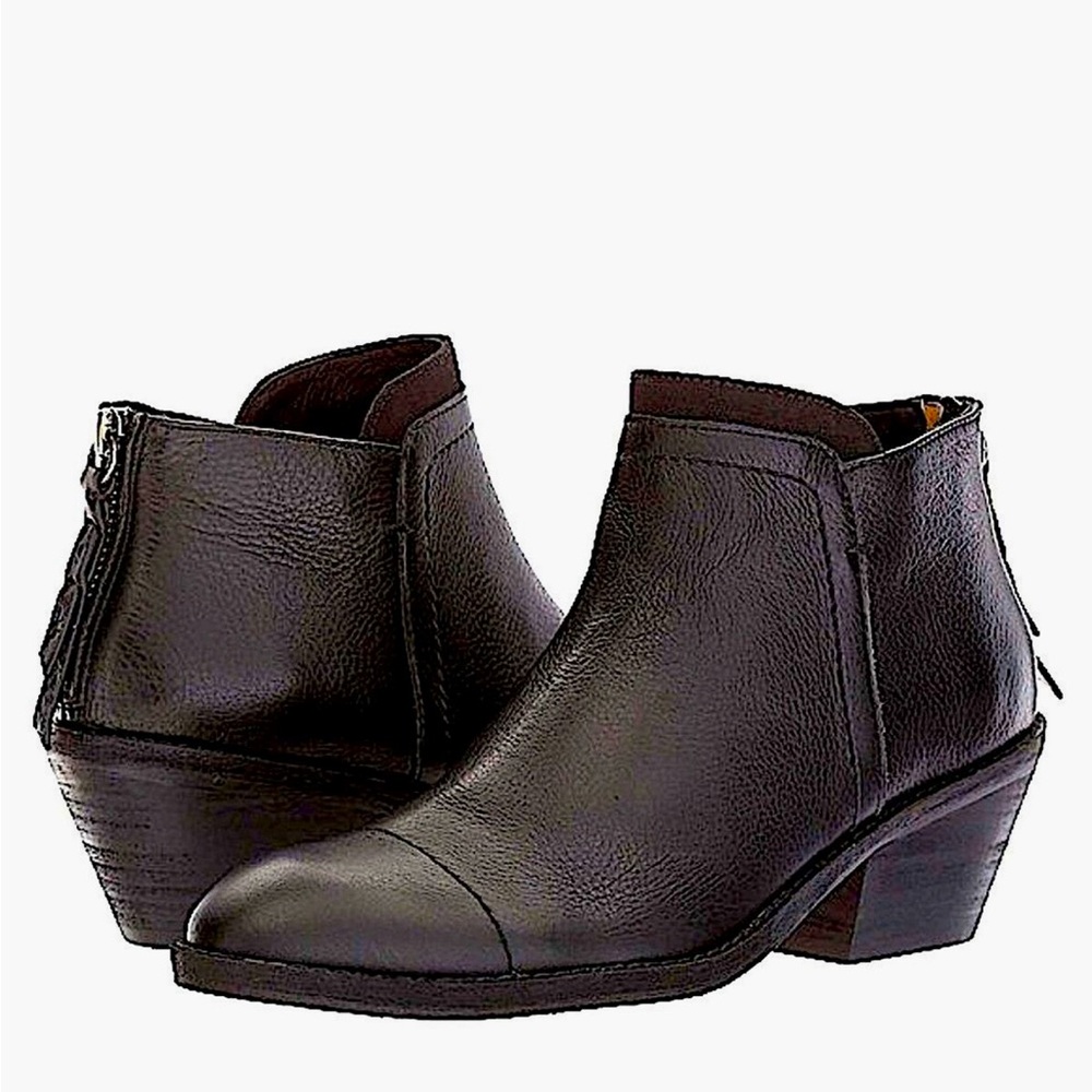 Splendid Women's Dale II Black Pebble Leather Ankle Boots Size 8